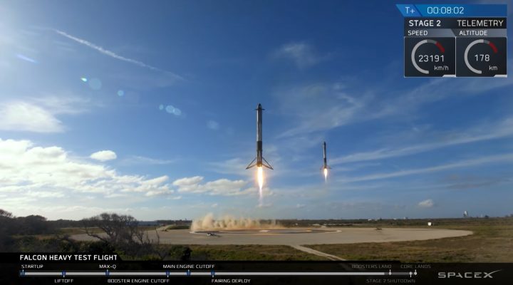 Falcon Heavy Test Flight 特斯拉跑车上太空